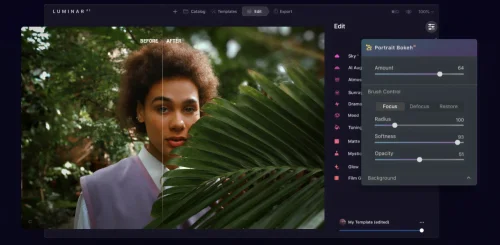 Luminar AI ottiene l'effetto Bokeh con l'update 4!
