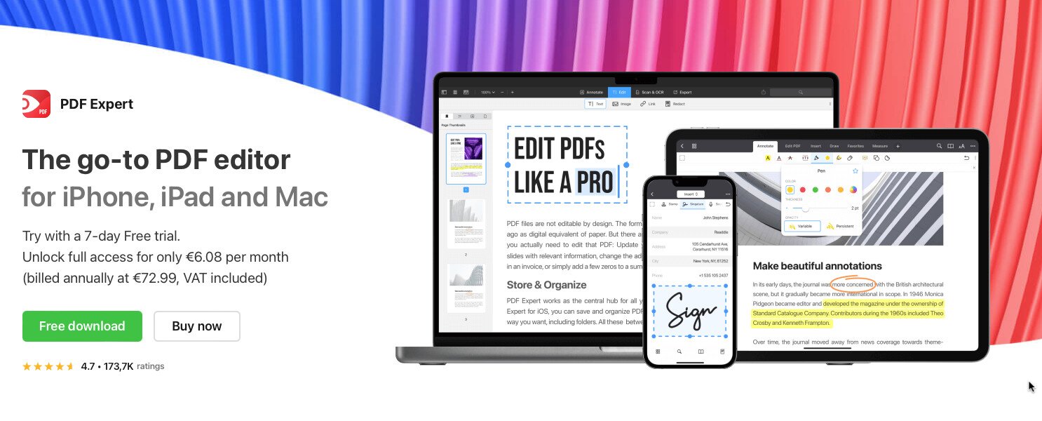 PDF Expert: una delle migliori alternative ad Adobe Acrobat per Mac! (coupon all’interno)
